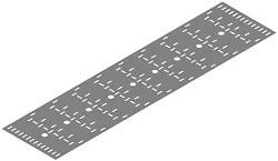 Bottom base of self-supporting cable girder DKI 000, with overall dimensions from 150x1500 mm to 1000x3000 mm, with thickness of