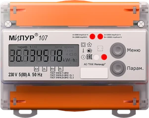 Milur 107 static single-phase electricity meter
