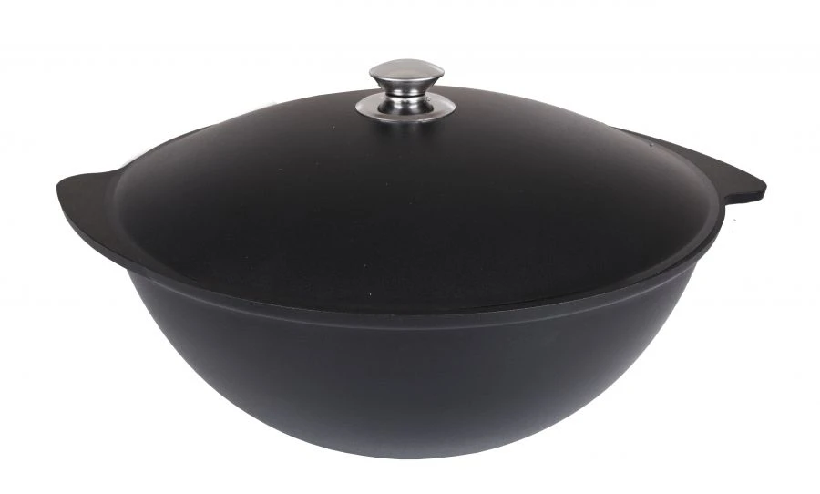 9L cast aluminium pilaf cauldron (with non-stick coating) TM Kukmara, with aluminium lid, "Tradition" line