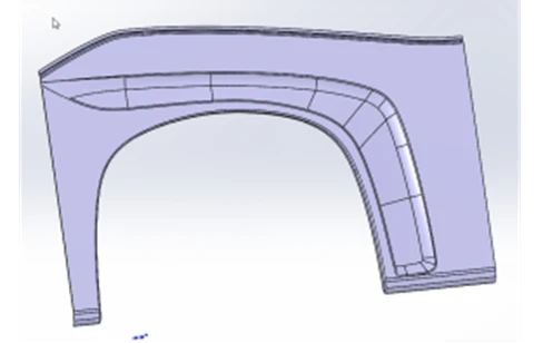5299230-5402505-52/B Right rear arch panel