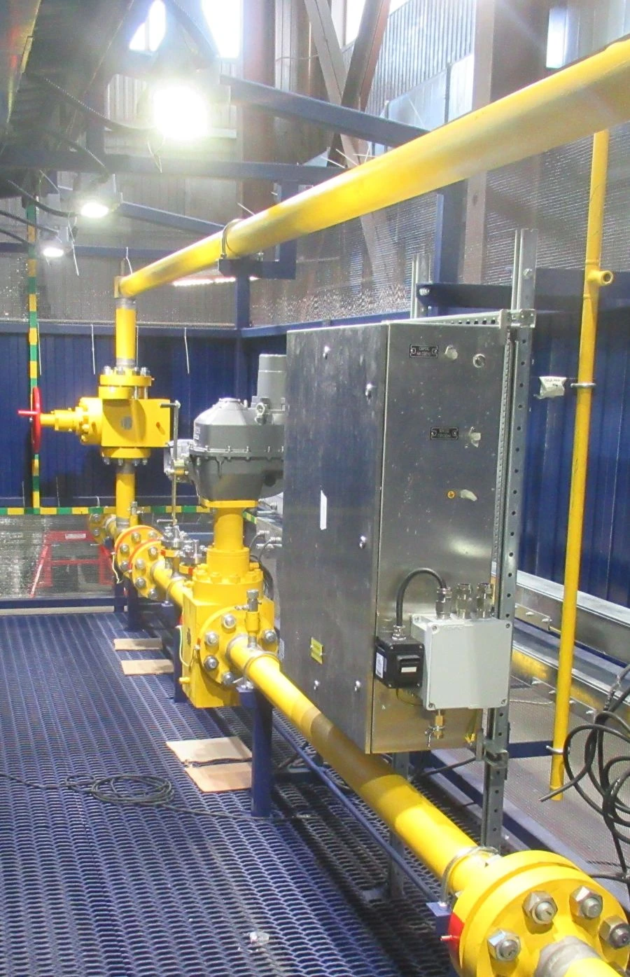 Gas metering unit