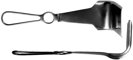 32-250-02 Gynaecological mirror "Doyen" slightly concave - #2 95x47mm