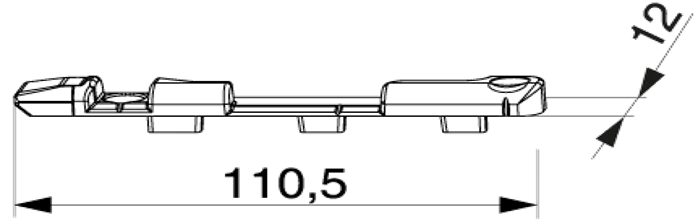 Locking strip KBE AD70, item number 373544