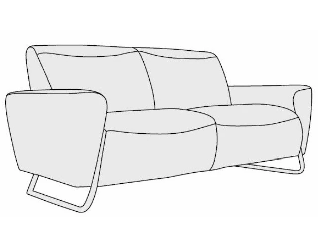 Three-seater sofa. Model: Luxenburg