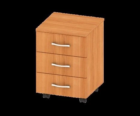 Wooden furniture. Cabinet with drawers on wheels