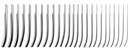 32-400-90 Set of 26 Hegar cervical dilators 1.0mm to 26.0mm (full size)