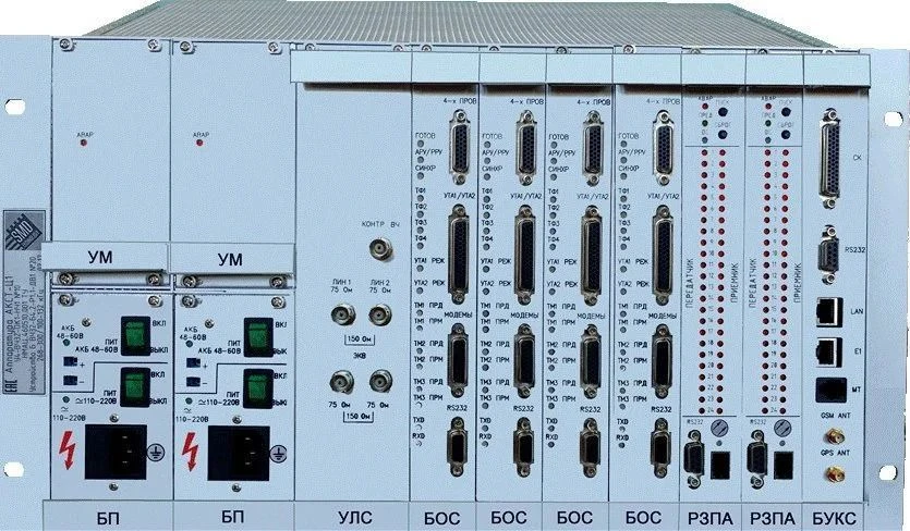 Equipment for HF channels of TF, TM, data transmission, discrete signals of protection and PA commands via "LINE-C" transmission