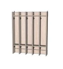 Furniture for preschool institutions: rack