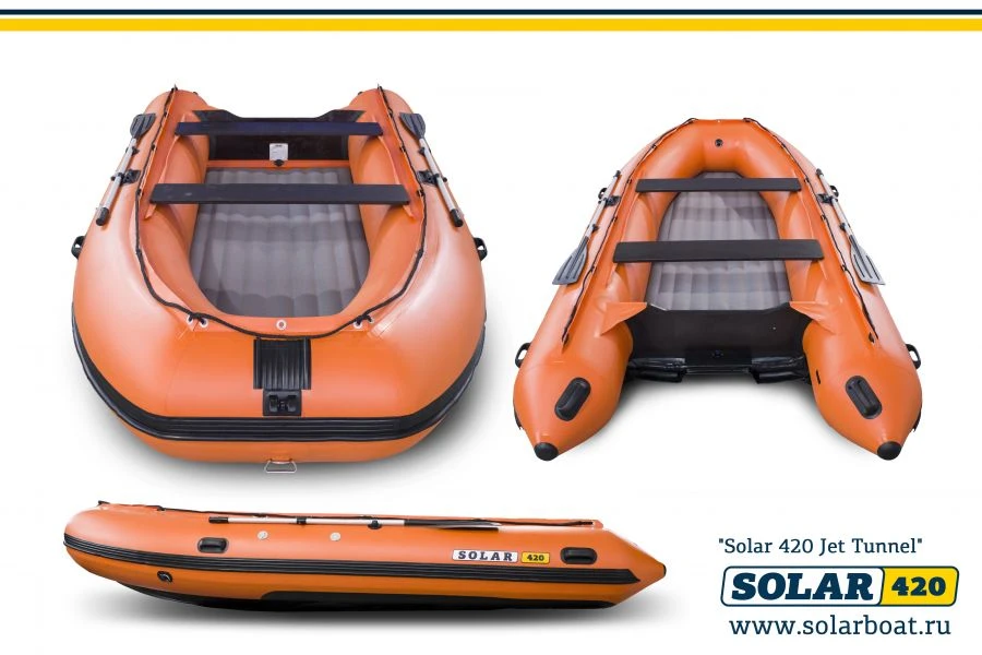 Motor inflatable boat SOLAR-420 Jet tunnel