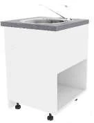 Floor standing kitchen cabinet with sink