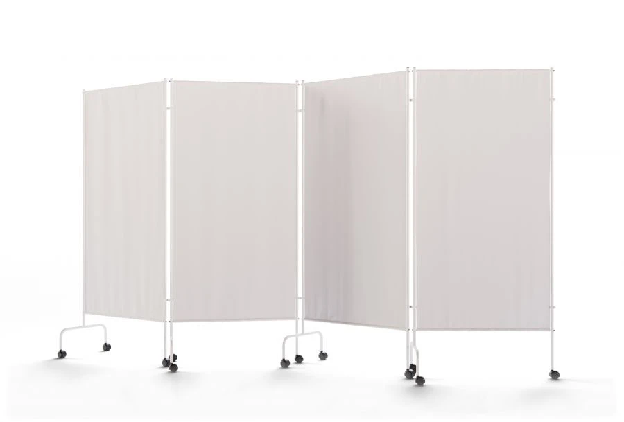 4ShMkN Medical screen on wheels (sectional)