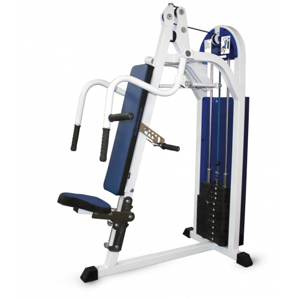 Angled upward press machine (weight block)