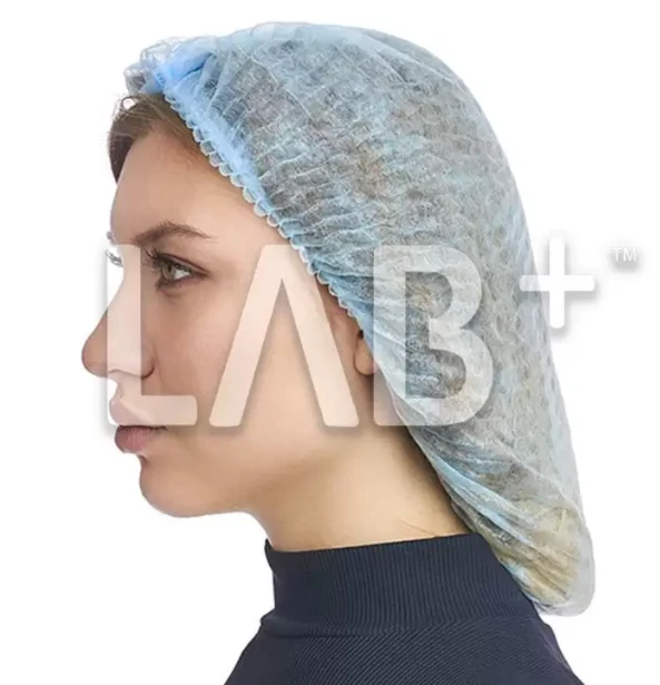 Disposable non-sterile Charlotte cap, blue