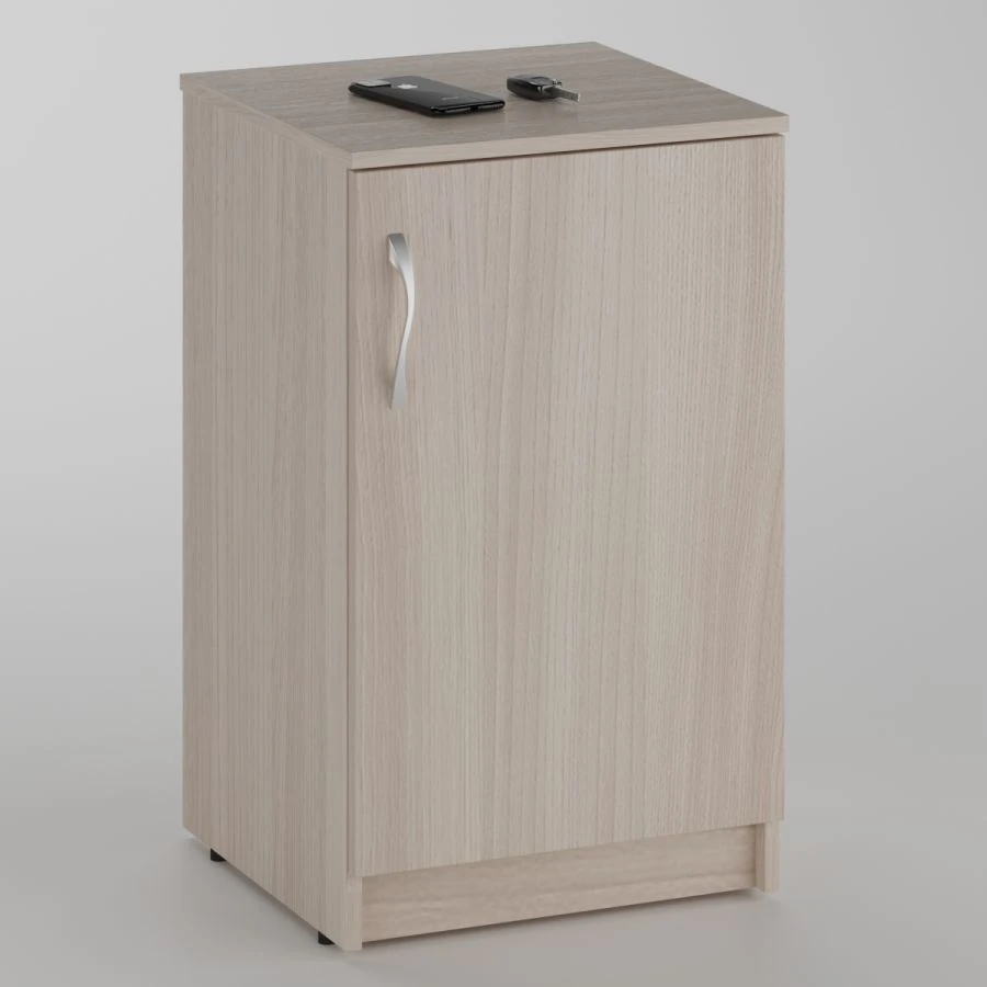 Stationary cabinet 1 shelf with door