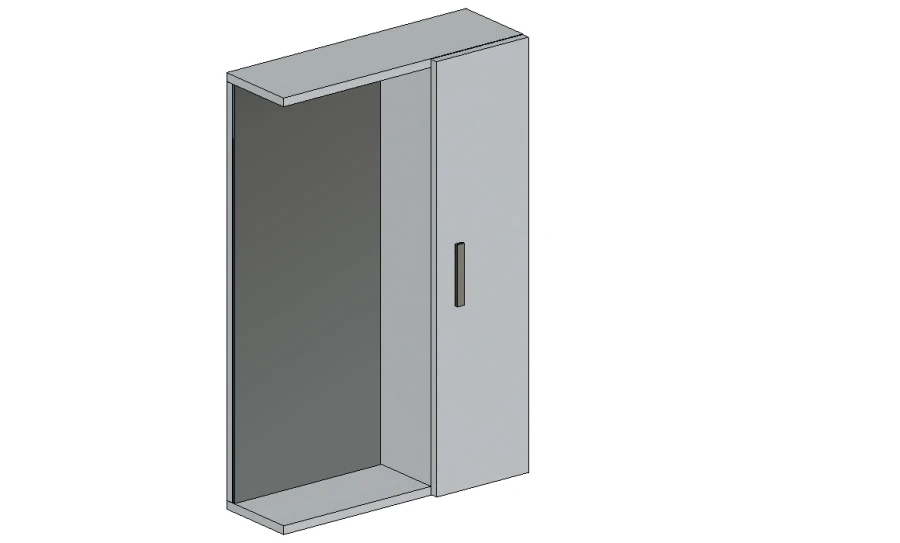 Hinged wardrobe with mirror GM 31.09.13.110.003.03.00