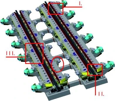 Wagon retarder with pneumatic chambers of KNZ-5PK type drawing 19.089.000.00 (-ZB)