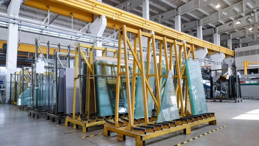 Safety glass tempered translucent SGTemp for glazing of building constructions, furniture, household appliances