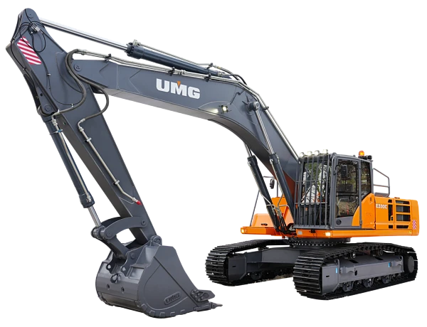 Single-bucket crawler excavator E330C with YaMZ 53656 engine, 3200 mm long arm, 1,3 m.cu. bucket.