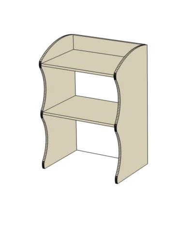 Wall mounted bookcase, item no. 008/2023