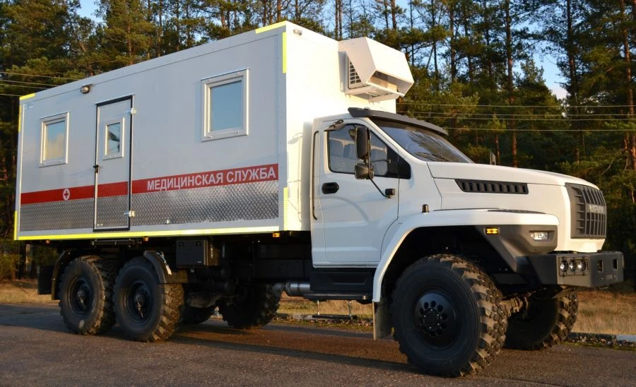 Medical complex on the chassis of vehicles type 6YN31, modification 6Y121Z on the base of Ural chassis type 4320- modification 4
