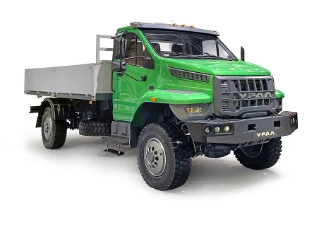 Ural 43206-67 flatbed truck with "NEXT" type cabin (Equipment options: YaMZ-09051 gearbox; YaMZ 183-76 clutch; transfer case).