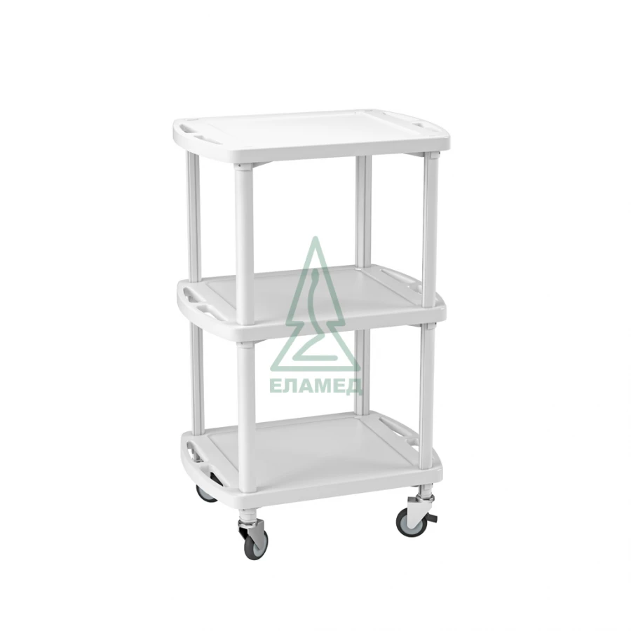 Table-cart medical polymer small tiered "STMPm-01-"ELAT", var. 9 GIKS.942810.102 TU