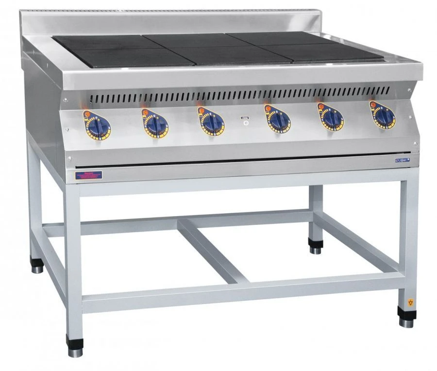 Electric six-burner cooker, module 700 type EPK-67P (on a stand)