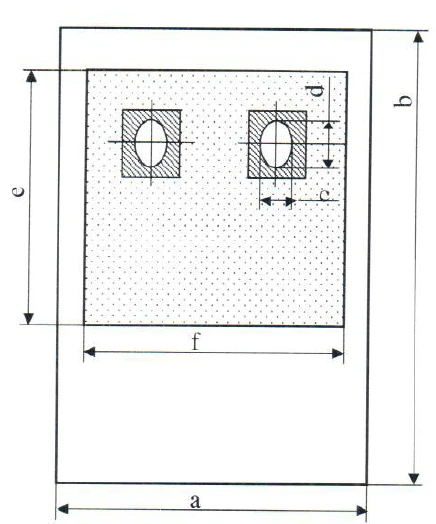 Medical sheets and tissues, single-use sterile (sheet for limiting the surgical field with 2 oval cut-outs).