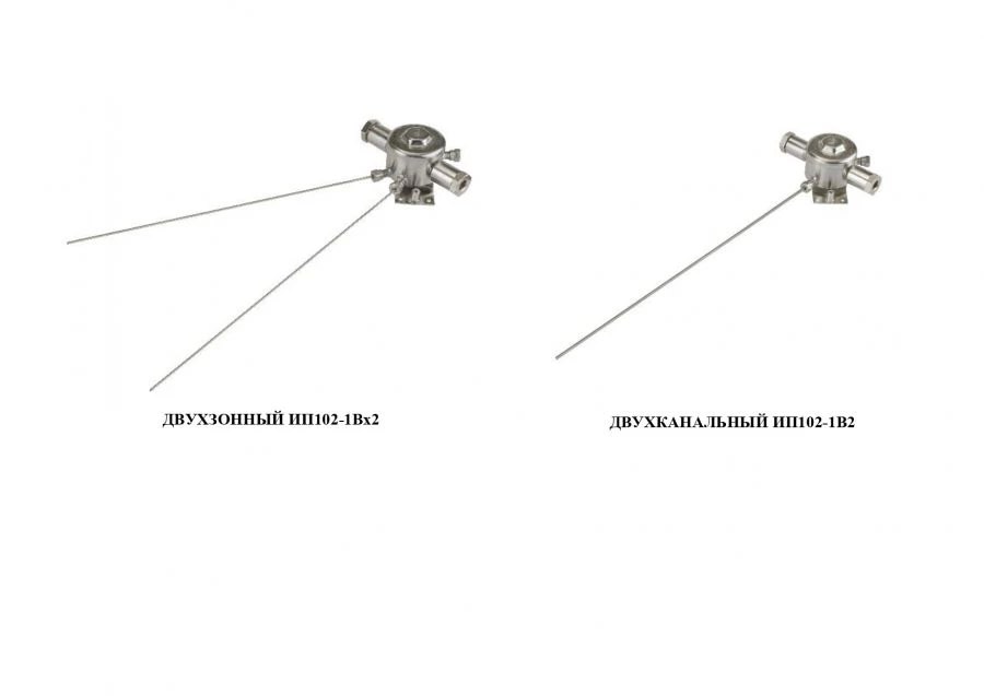 Fire thermal maximal and maximal-differential non-addressable explosion-proof two-zone detectors IP102-1B1x2 and dv