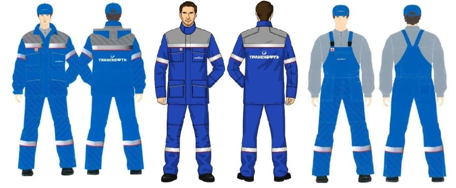 Men's suit (jacket, dungaree and cape jacket) against thermal risks of electric arc with protection level up to 48,1 cal/sec.