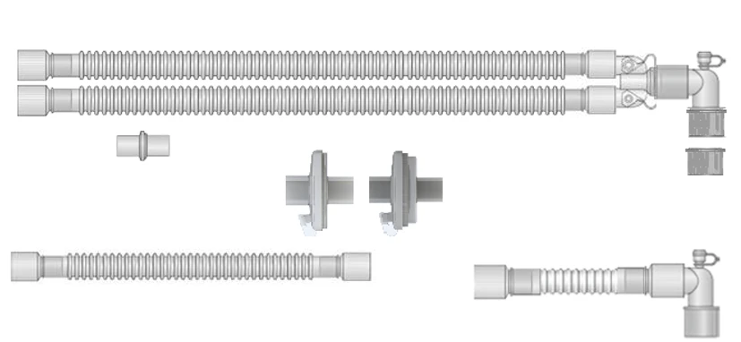 Respiratory devices for joint use with anaesthetic and resuscitation equipment, version: a