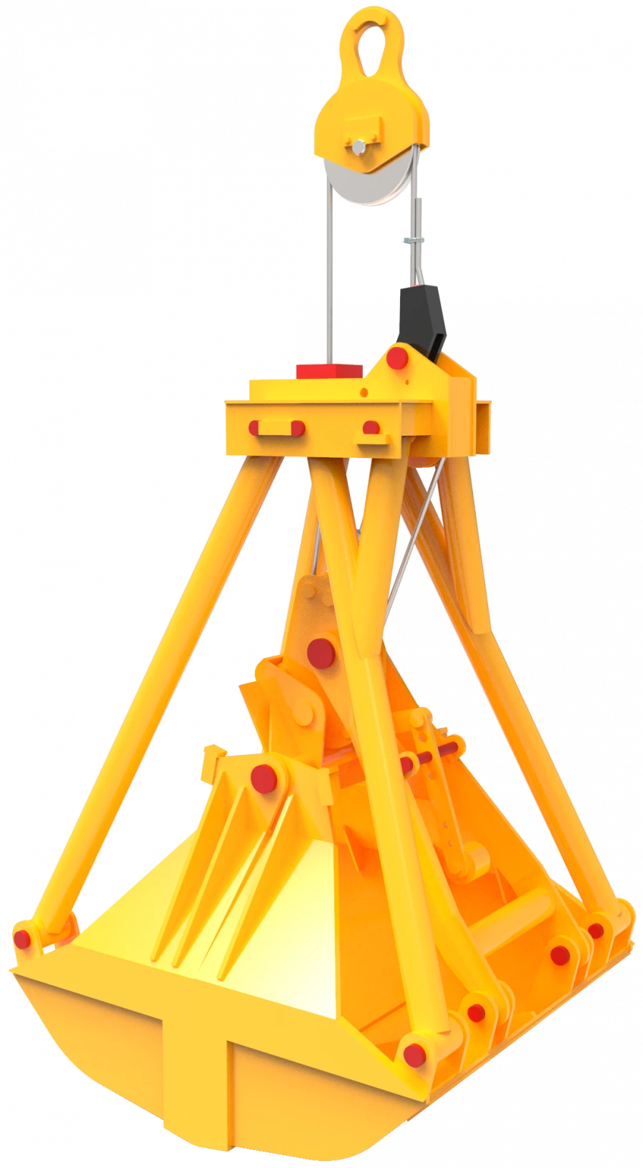 Double-jaw hydraulic single-rope grapple DG2-5-C3-1k-1,0-U1