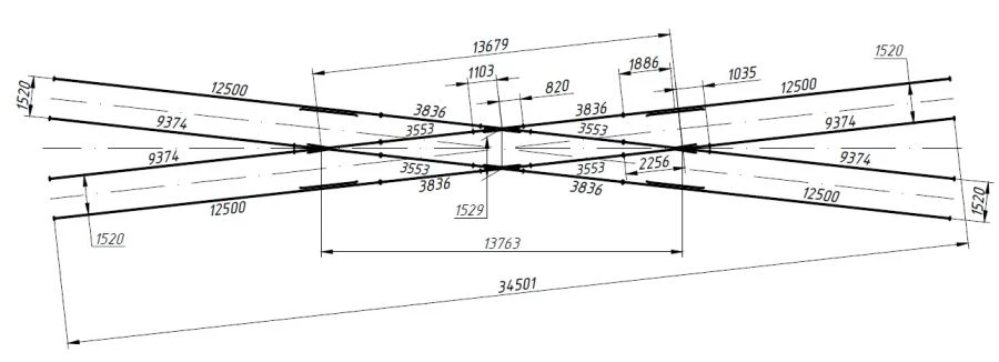 Blind type P50 type P50 type 2/9 crossing of project 2892.00.000