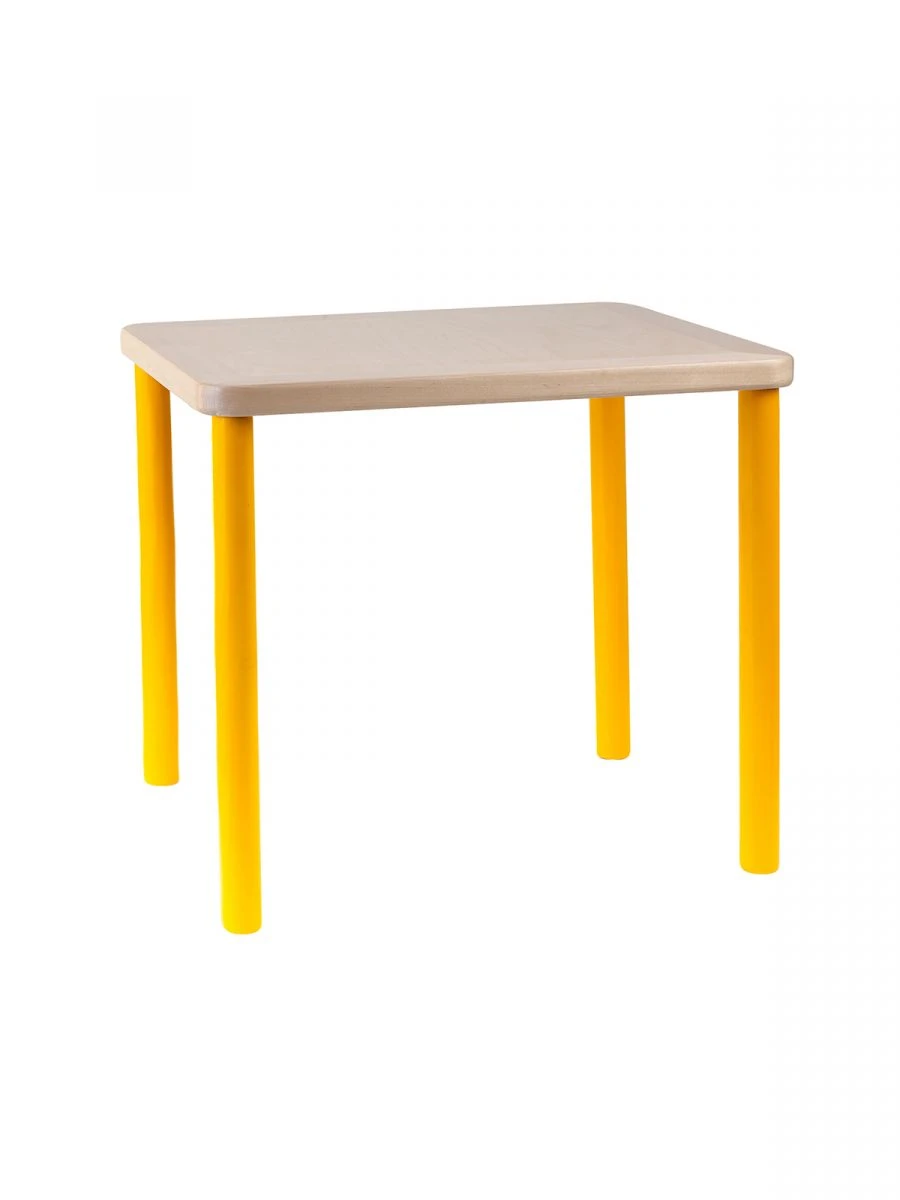 Children's square table 460 / yellow
