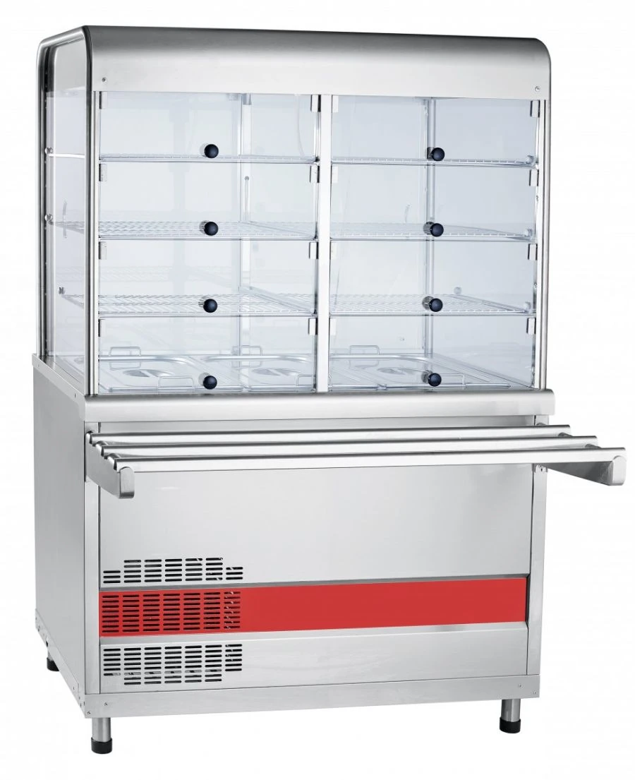 Refrigerated high-temperature display counter with neutral cabinet ???(?)-70??-?-02-??