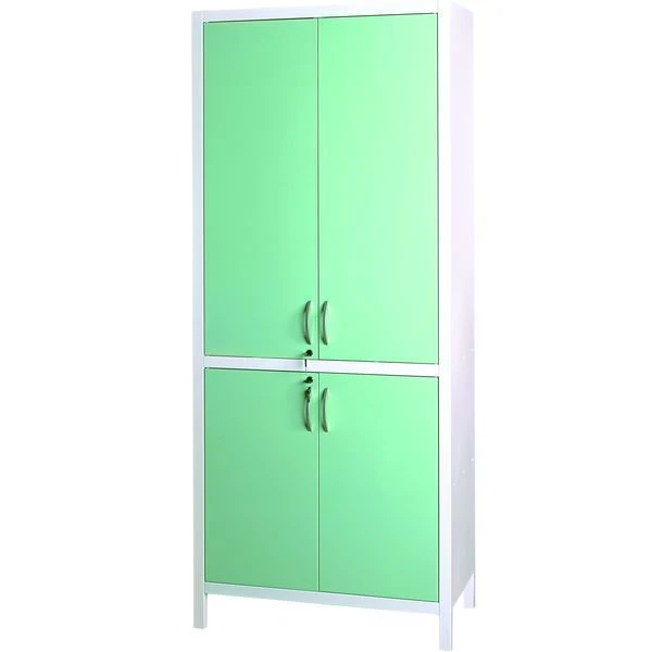 Medical metal two-section two-door cupboard with metal-metal doors for medicines ??-2.301-"Aibolit" TU 9452-0