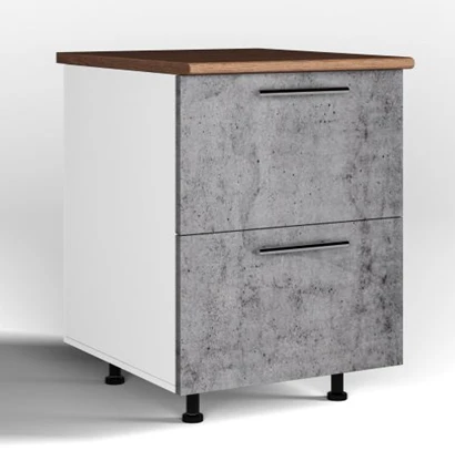 Kitchen cabinet bottom 2 identical drawers