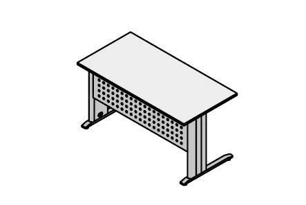 Straight table on a metal frame. Agat" furniture set