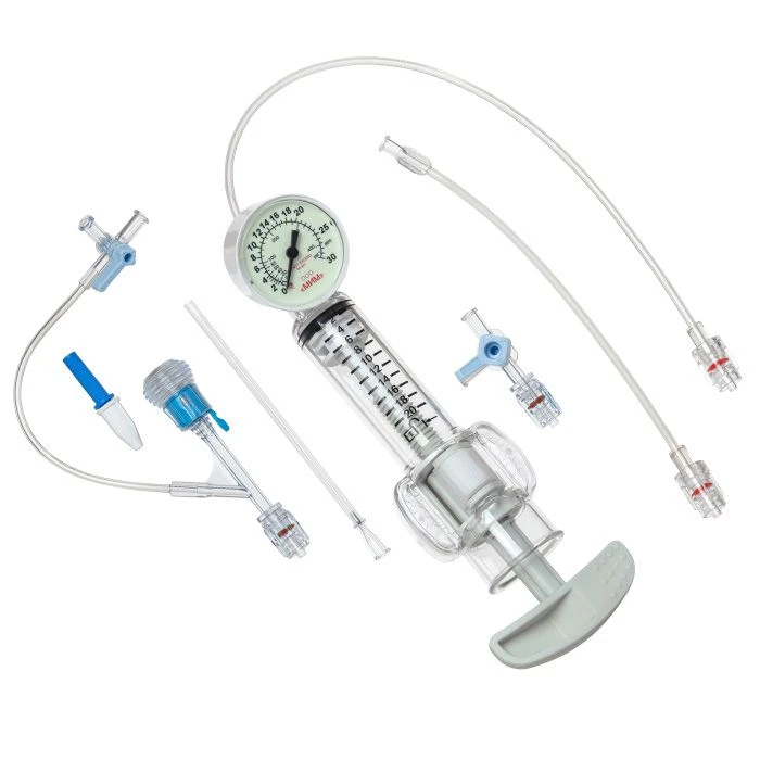 Syringe-manometer (indexer) "MIM" according to TVNL.942319.027 TU with switching 3-way shut-off valve, conductor introducer, m