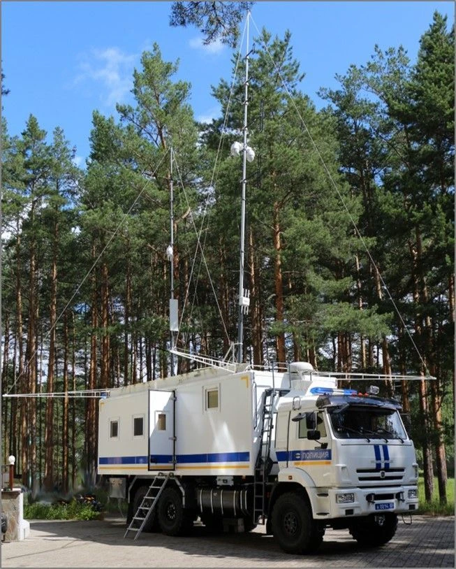 Mobile communication centre of the robotic complex (PUS-RK) model 5027A1-RK on the basis of KamAZ 43118