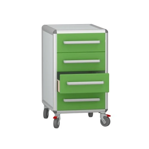 Rolling medical cabinet according to TU 32.50.30-008-69573749-2021, article number DM-1-107-04.K2.?1