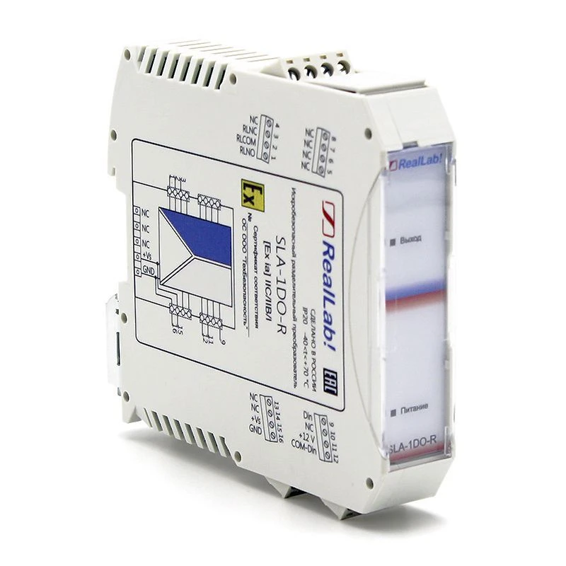 SLA-1DO-R Intrinsically safe binary signal divider converter with relay output