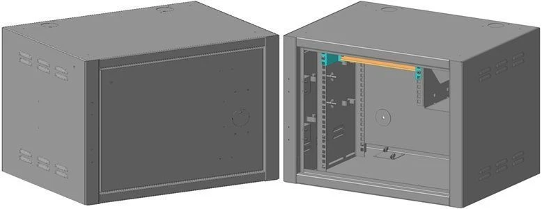 Reinforced wall-mounted distribution cabinet SHRNu-7U-450