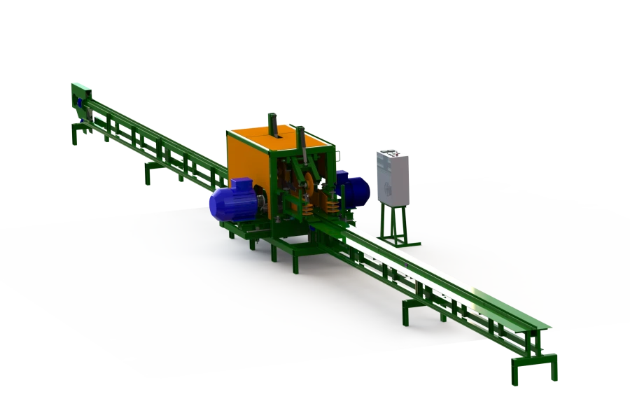 Semi-automatic machine for processing thin-section wood on circular saws "Altai-6000" Lafetnik Mamont