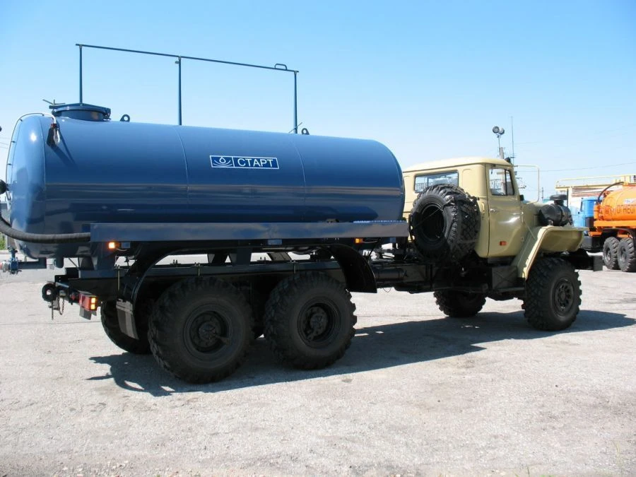 Specialised, tanker truck for technical water 46851-0000010-10 based on chassis URAL-4320-1951-70, URAL-4320-1951-72, URAL