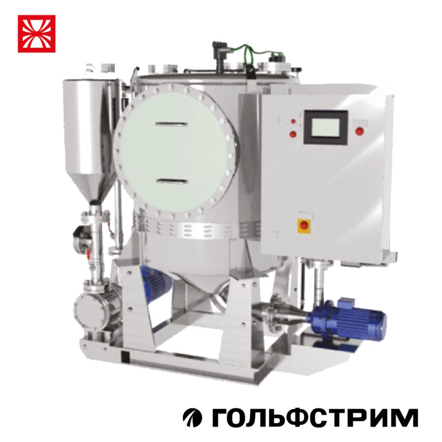 Vacuum pumping unit with prefabricated tank for treatment and transportation of solid and liquid food waste "Gulfstream-K".