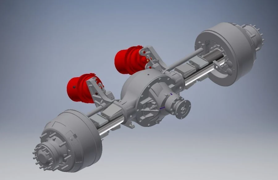 Rear axle with cam brakes 231.2400012-20.11