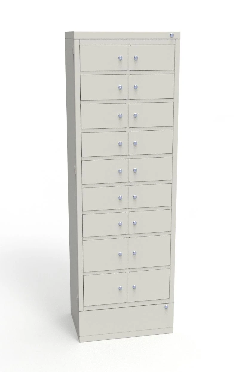 ASH-18 OD subscriber's cabinet for 18 cells with common service door