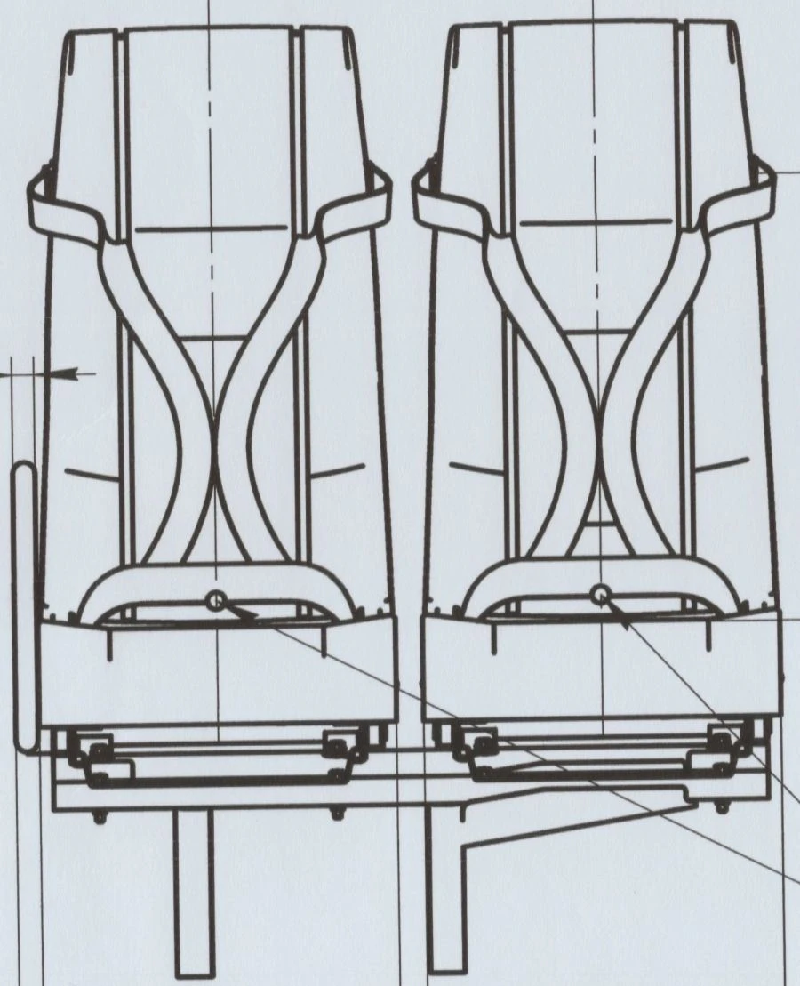 A66R33-6840011 Left double seat
