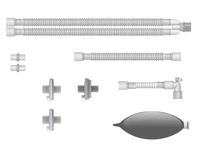 Respiratory devices for joint use with anaesthetic and resuscitation equipment, version: a